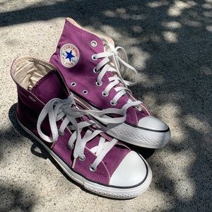 High top purple converse